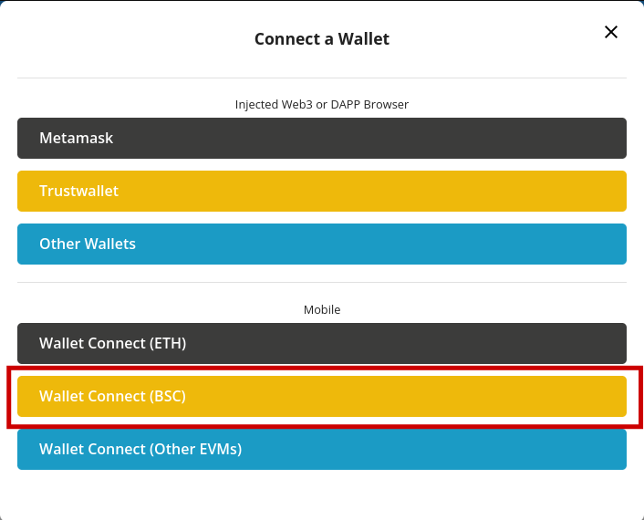 Connect web3 wallet with QR code